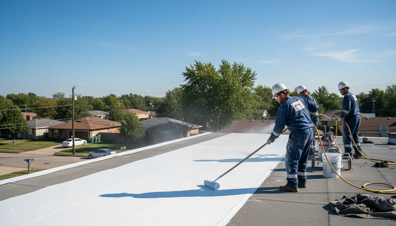 Commercial roof coating in Bradley, IL near me